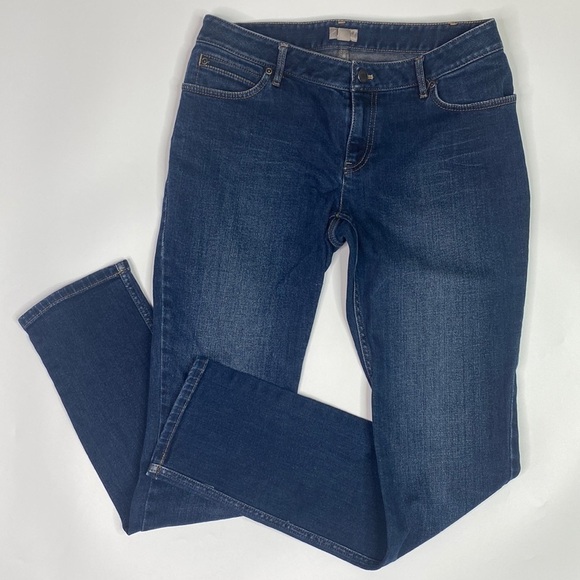 J.Jill Stretch Skinny Medium Dark Wash Jeans Size 6 - Picture 1 of 14